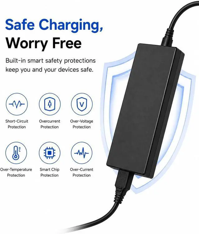 Alt view image 4 of 6 - 240W 280W Laptop Charger, Compatible with Asus Rog Zephyrus G15 G14/Strix G Series, AC Adapter for Tuf F15 F17 A17 A15 Gaming and More, 9 Foot Power Cord, DC 6.0 x 3.7mm