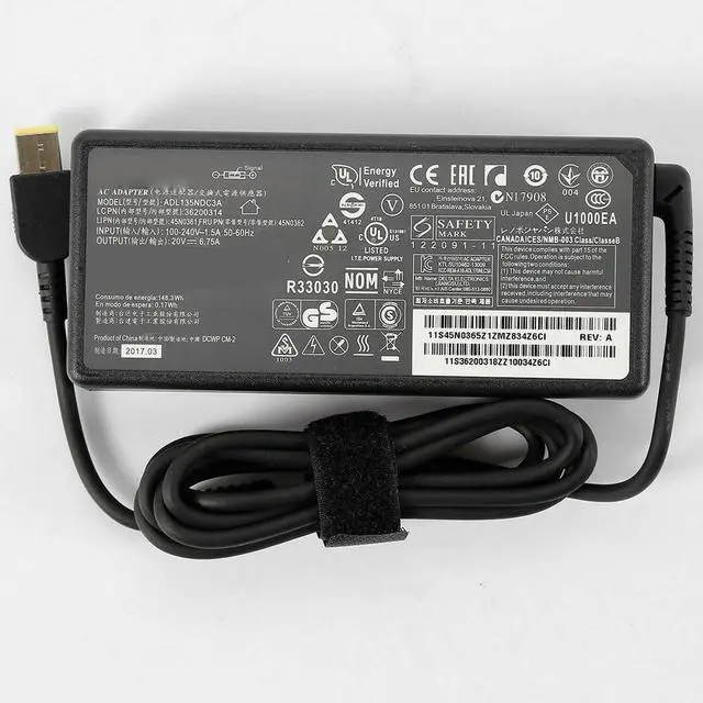 Main image of for Lenovo Legion Y520 Y520-15IKB Laptop 20V 6.75A 135W Genuine Power AC Adapter Charger