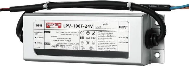 Main image of LPV-100F Waterproof Power Supply 100w 12v/24v Switching Power Supply LED Driver(LPV-100W-24V 8A)