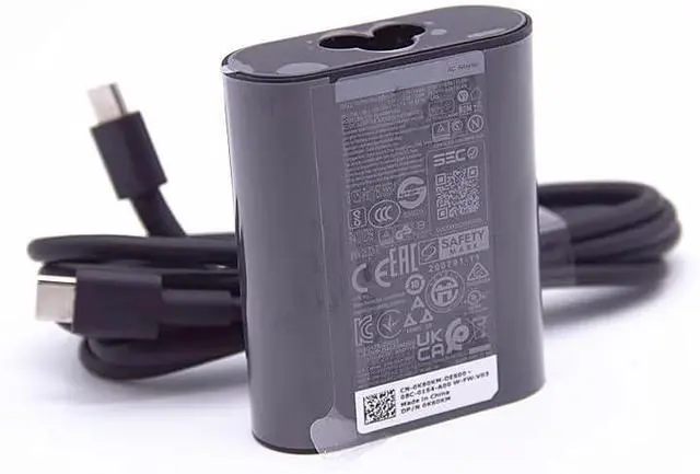 Alt view image 4 of 5 - 60W GaN Power Charger 20V 3A Laptop Adapter USB-C Cord Compatible for Dell XPS 13 Plus 9320