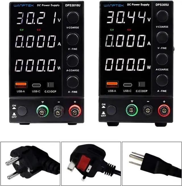 Alt view image 5 of 7 - 1PCS Adjustable Power Supply 30V 10A 60V 5A with USB & Type C Regulated Switching Lab Bench Power Supply(DPS605U 60V 5A)
