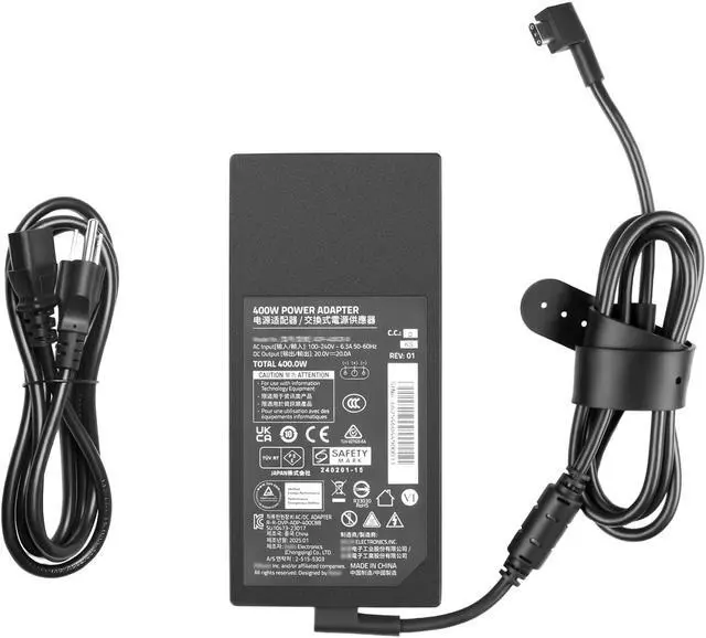 Alt view image 2 of 7 - 400W Laptop Charger Comaptible with Razer Blade 18 2026 2025 4k RZ09-0529 RZ09-0582 Laptop Razer 400W Power Adapter RC30-05290200-B3U1