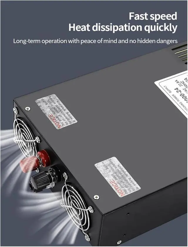 Alt view image 4 of 7 - 2500W 3000W Switching Power Supply AC to DC 0-12V 24V 36V 48V 60V 80V 90V 300V 350V 400V Adjustable DC Converter for RV, Car, Computer, Lab(0-80V,2500W)