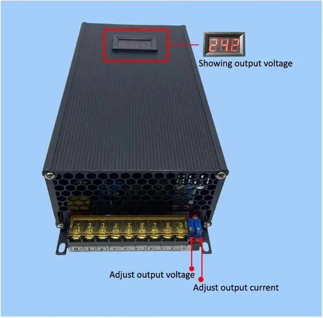 Alt view image 4 of 5 - 1500W Switching Power Supply AC-DC SMPS Single Output 12V 15V 24V 28V 36V 48V 50V 60V 72V 80V 90v dc Power Supply(110V,80V)