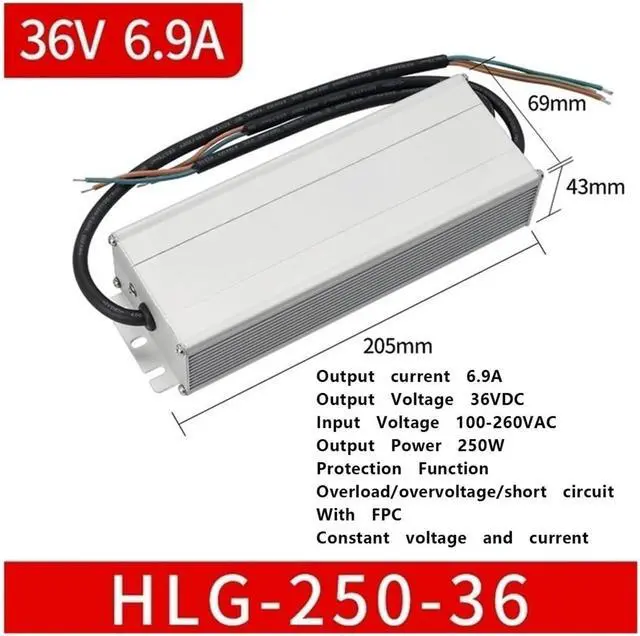 Alt view image 2 of 2 - Switching Power Supply 12V24V36V48V DC with PFC110-220V Wide Voltage Input 400W(HLG-250-36)