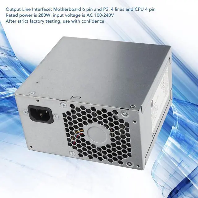 Alt view image 2 of 7 - 280W Computer Power Supply, PCE016 D14-280P1A 901910-004 796417-001 280W Power Supply for ProDesk 600 680 800 G2