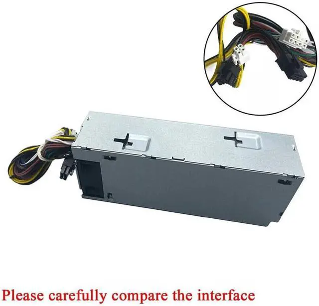 Alt view image 2 of 7 - 600W Power Supply Unit For Dell For OptiPlex 7040 3650 3040 3046 5040 Models, For 0T8M40 DPS-600EM-00 H240EM-00, 8-Pin + 4-Pin + Dual 8-Pin Connector, Metal Housing, Silver