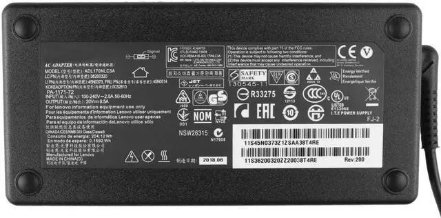 Alt view image 3 of 4 - 170W Adapter Replacement for Lenovo ADL170SDC2A Liteon ADL170SLC2A ADL170SLC3A Chicony ADL170SCC2A ADL170SCC3A 4X20S56701 Delta ADL170SDC3A 4X20S56701 ThinkPad P73 20QR 20QS IdeaCentre A540-27ICB F0EK