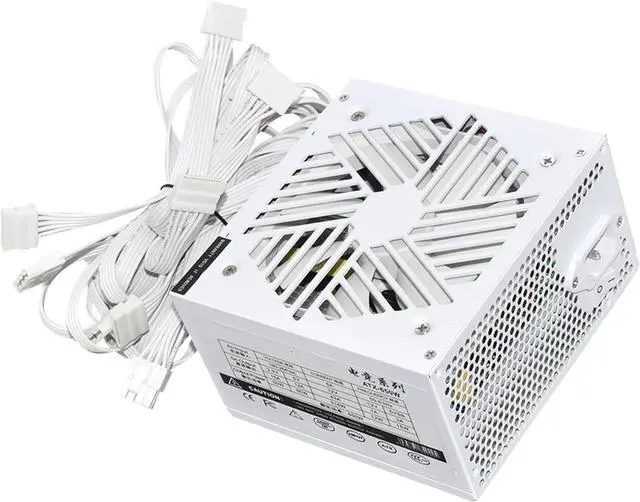 Main image of 1pc 110-230V PSU 20+4Pin +12V Output ATX 650W E-Sports Video Game Computer White Power Supply Low Noise Cooling Fan