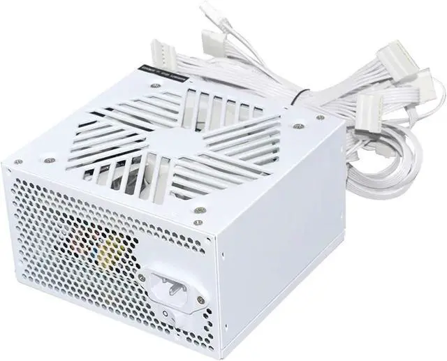 Alt view image 4 of 6 - 110-230V PSU 20+4Pin +12V Output ATX 650W E-Sports Video Game Computer White Power Supply Low Noise Cooling Fan