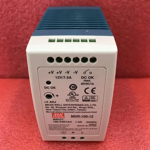 Alt view image 5 of 6 - MDR-100 MDR-100-12 MDR-100-24 MDR-100-48 Single Output Industrial DIN Rail Power Supply(MDR-100-12)