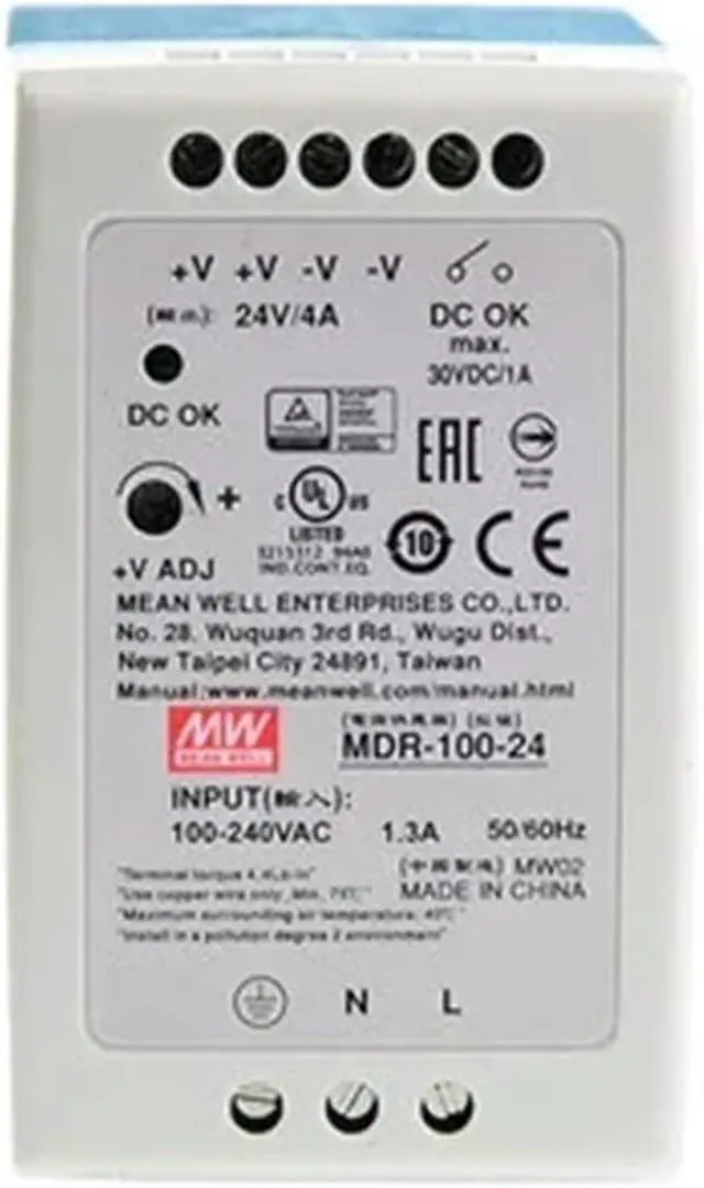 Alt view image 2 of 6 - MDR-100 MDR-100-12 MDR-100-24 MDR-100-48 Single Output Industrial DIN Rail Power Supply(MDR-100-12)