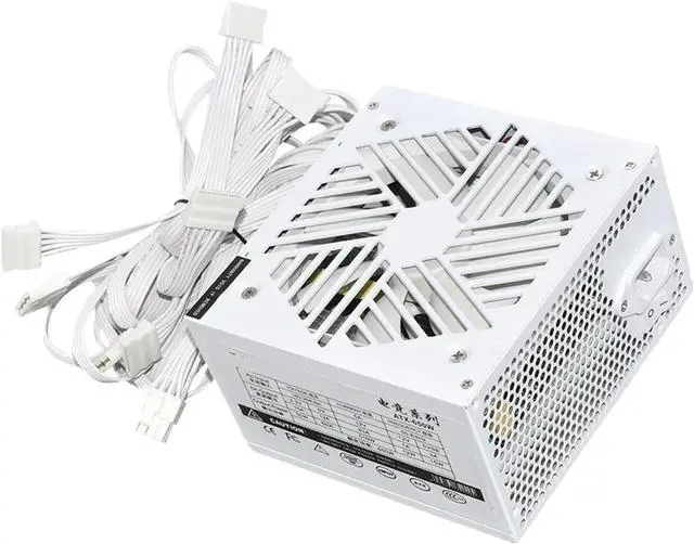 Main image of 110-230V PSU 20+4Pin +12V Output ATX 650W E-Sports Video Game Computer White Power Supply Low Noise Cooling Fan