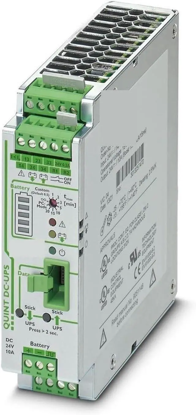 Main image of Switching Power Supply Uninterruptible Power Supply Quint-UPS/ 24DC/ 24DC/10 2320225 for Industrial Automation Energy