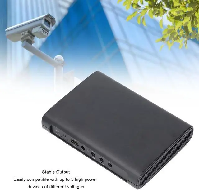 Alt view image 6 of 7 - 15000mAh Battery Backup Uninterruptible Power Supply, Mini UPS for Routers Modems and Security Cameras, with 5V 9V 12V DC and USB Outputs, Portable Backup, US Plug.