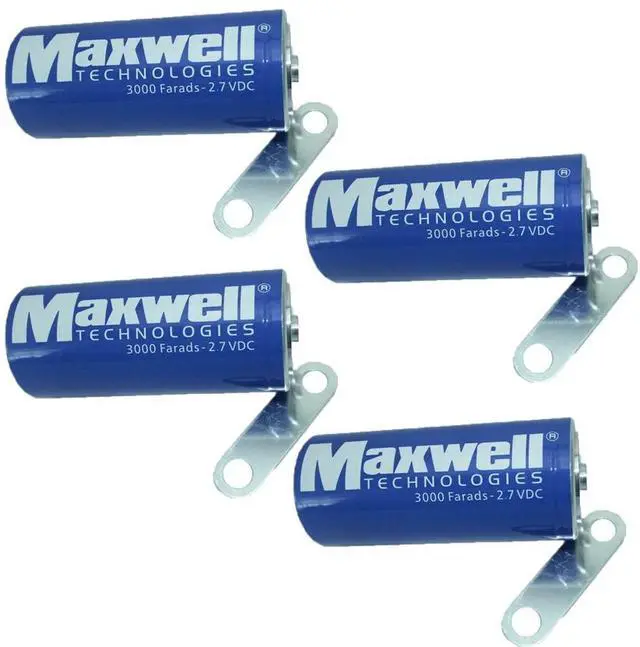 Main image of BALOLO (4-Pack) Supercapacitor Capacitor2.7V 3000F for Maxwell Supercapacitor Car Auto Power Supply BCAP3000 Solar Energy Storage UPS Supply Power Tools Motor Starting