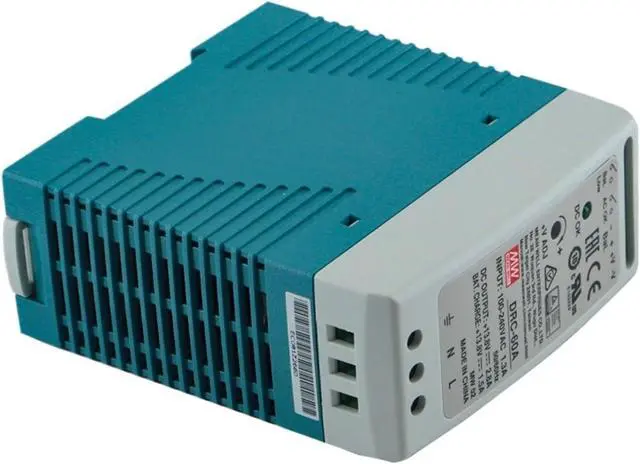 Alt view image 4 of 4 - DIN Rail DRC 60W 13.8V/27.6V UPS Security Power Supply DRC-60 Series Single Output with Battery Charger(DRC-60B 27.6V_60W)