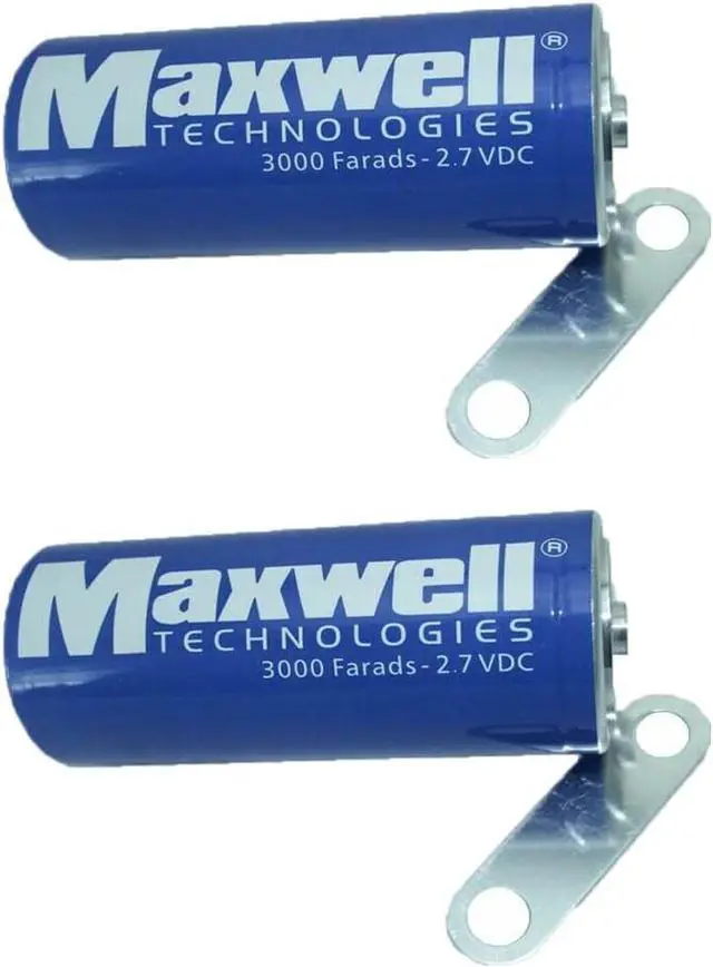 Main image of RUNAAJA (2-Pack) Supercapacitor Capacitor2.7V 3000F for Maxwell Supercapacitor Car Auto Power Supply BCAP3000 Solar Energy Storage UPS Supply Power Tools Motor Starting