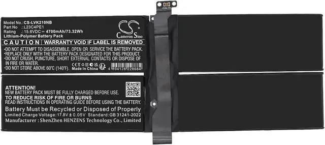 Alt view image 5 of 6 - 4700mAh Battery for Lenovo 21KR000AJP, 21KR000BJP, 21KR000CJP,21KR0018US,ThinkBook 13x Gen 4 IMH (21KR), 5CB1M72403,L23B4PE1, L23C4PE1, L23D4PE1, L23L4PE1,L23M4PE1, L23M4PE1, SB11M35209, SB11M35210