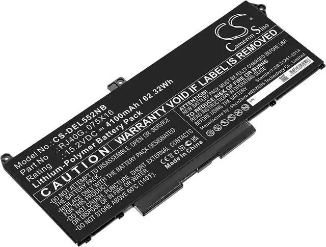 Main image of 4100mAh Battery for DELL Latitude 14 5420, 14 5420 CHKFM, 14 5420 FDTCY, 14 5420 XPC5H,15 5520, 15 5520 39V1H, 15 5520 FPKNM, Precision 15 3560, 15 3560 3H45Y, Precision 15 3560 F3T9T, 075X16, RJ40G