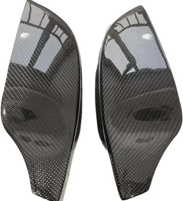 Main image of Carbon Look Mirror Cover Compatible With 3 4 5 7 8 Series G20 G21 G30 G38 G22 G23 G11 G12 G15 Models