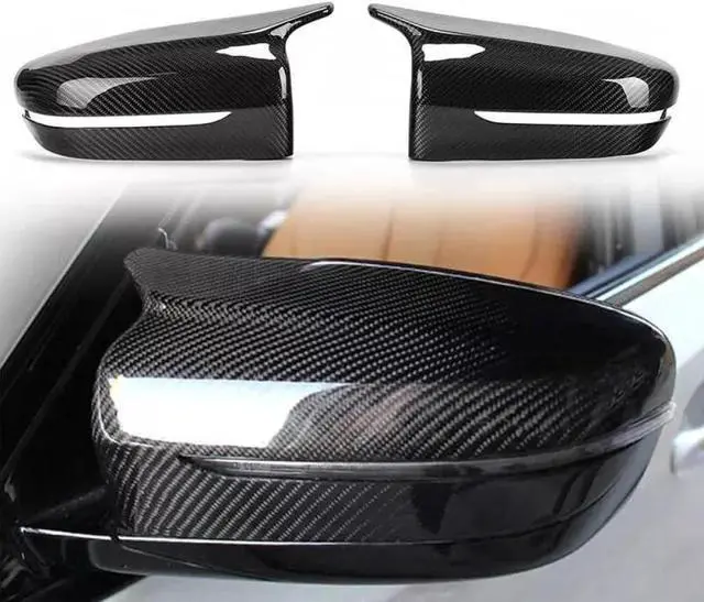 Alt view image 3 of 4 - Carbon Look Mirror Cover Compatible With 3 4 5 7 8 Series G20 G21 G30 G38 G22 G23 G11 G12 G15 Models