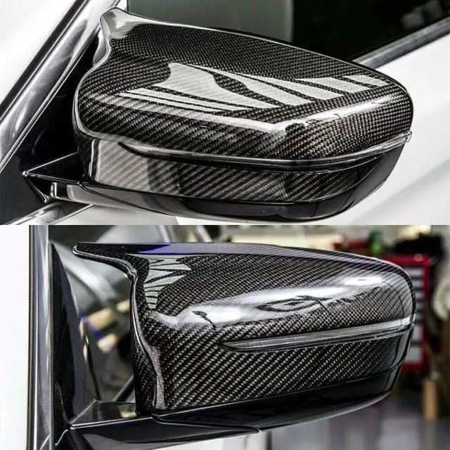 Alt view image 4 of 4 - Carbon Look Mirror Cover Compatible With 3 4 5 7 8 Series G20 G21 G30 G38 G22 G23 G11 G12 G15 Models