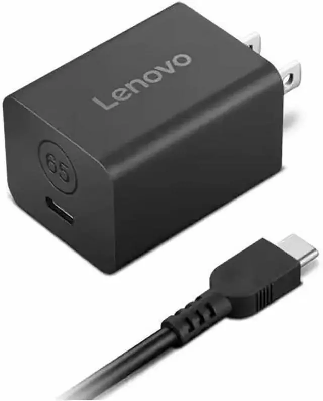 Alt view image 2 of 6 - Lenovo Nano 65W USB-C GaN Power Adapter, Black