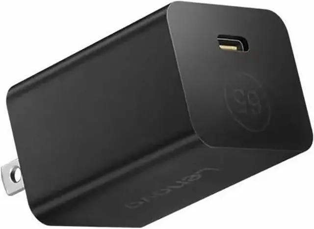 Alt view image 3 of 6 - Lenovo Nano 65W USB-C GaN Power Adapter, Black