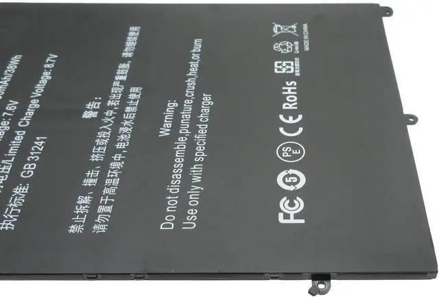 Alt view image 5 of 6 - 34168243P Laptop Battery B08R8R56S1 Replacement for Bmax X15 5.6" FHD Laptop 7.6V 5000mAh 38Wh