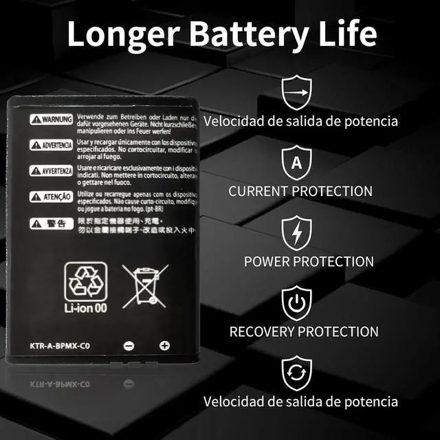 Alt view image 4 of 6 - 3.7 V 5.2 Wh 1400 mAh KTR-003 Laptop Battery Compatible for 3DS N3DS Handheld Gaming Console with Tools