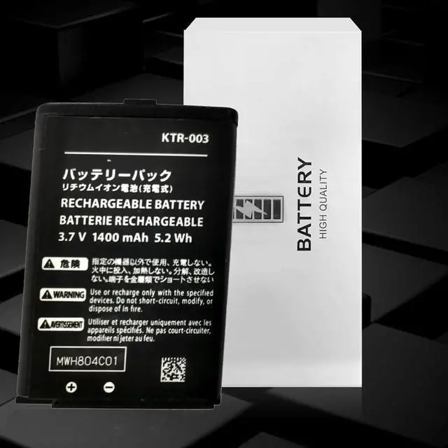 Alt view image 2 of 6 - 3.7 V 5.2 Wh 1400 mAh KTR-003 Laptop Battery Compatible for 3DS N3DS Handheld Gaming Console with Tools