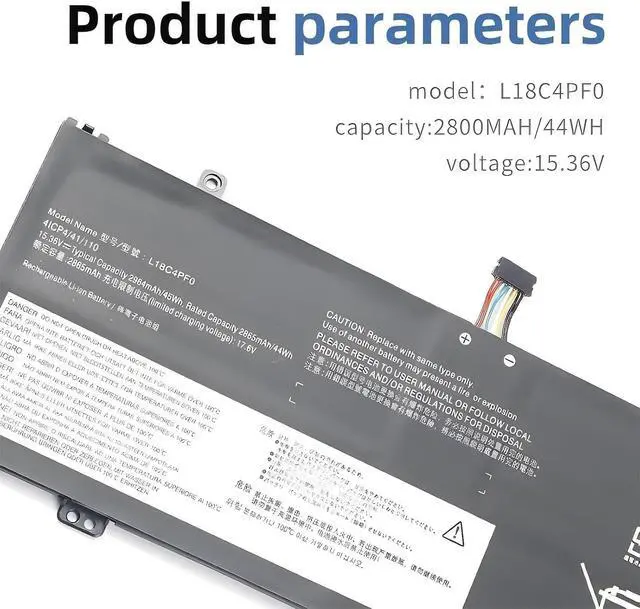 Alt view image 6 of 7 - L18C4PF0 L18M4PF0 L18D4PF0 Battery,Compatible for Lenovo ThinkBook,13s 14s 13s-IWL 13s-20R90071GE 14s-IWL 14s-20rm0009us