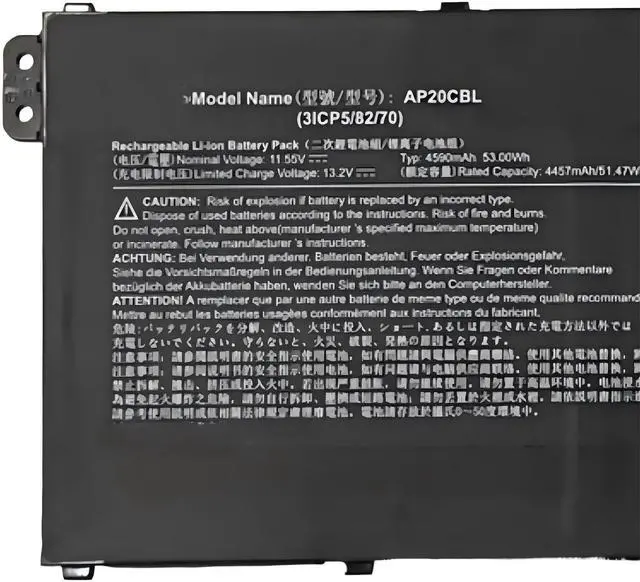 Alt view image 2 of 4 - AP20CBL Battery,Compatible for Acer N19Q7 N19Q8 N20C5 P50 Swift3 SF314-43 R2R4 R6NE R36M S50-53-743W C815 Aspire A715-42G A515-46 R3UB R3CZ