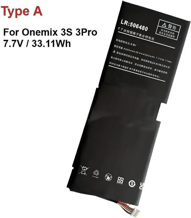 Alt view image 5 of 6 - 506480 Notebook Laptop Tablet PC Battery,Compatible for One-Netbook OneMix 3 3S 3Pro OneMix3 OneMix3 Pro OneMix3S Bateria 8.8V.(Cool)