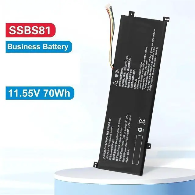 Alt view image 2 of 7 - SSBS81 Laptop Battery,Compatible for Mechrevo 10 16 Pro Code01 2022 Edition 2023 R5 R7-6800H Tablet PC 16HD-5BB6U 11.55V 70Wh