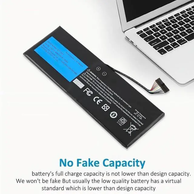 Alt view image 3 of 7 - BTY-M47 Laptop Battery,Compatible for MSI GS40 GS43 GS43VR 6RE GS40 6QE 2ICP5/73/95-2 MS-14A3 MS-14A1 7.6V 8060mAh