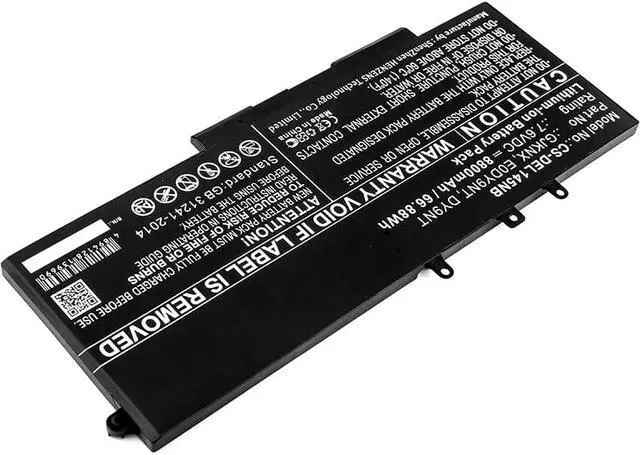 Alt view image 2 of 3 - Replacement Battery for DEL'L 00JWGP,03VC9Y,4YFVG,C7J70,DV9NT,FPT1C,GD1JP,GJKNX,KCM82,O3VC9Y,PN:00JWGP,03VC9Y,4YFVG,C7J70,DV9NT,FPT1C,GD1JP,GJKNX,KCM82,O3VC9Y,8800mAh