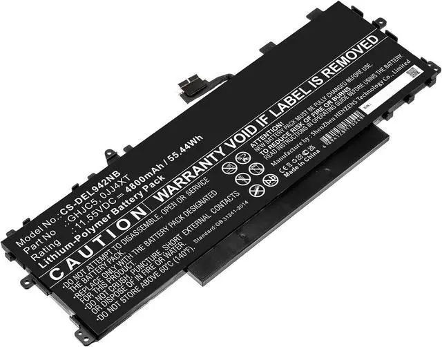 Main image of Replacement Battery for DEL'L Latitude 9420 2-in-1,PN:0JJ4XT,GHJC5,4800mAh