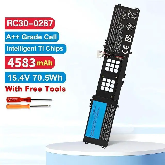 Alt view image 2 of 7 - RC30-0287 Laptop Battery,Compatible for Razer Blade Pro 17 2019/2020 RZ09-0287 RZ09-0329 RZ09-0314 RZ09-0406 15.4V 4583mAh.