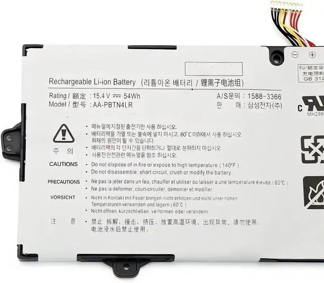 Alt view image 3 of 5 - 15.4V 54Wh AA-PBTN4LR Laptop Battery,Compatible for Samsung,940X3M 940X5M 940X5N AA-PBTN4LR-05 BA43-00386A PBTN4LR