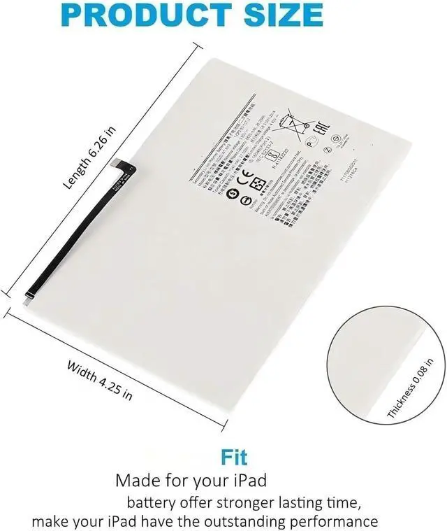 Alt view image 6 of 7 - SCUD-WT-N19 Tablet Battery,Compatible for Samsung Galaxy Tab A7 10.4 2020 10.4" SM-T500 SM-T505 SM-T500N SM-T505N SM-T503 SM-T507