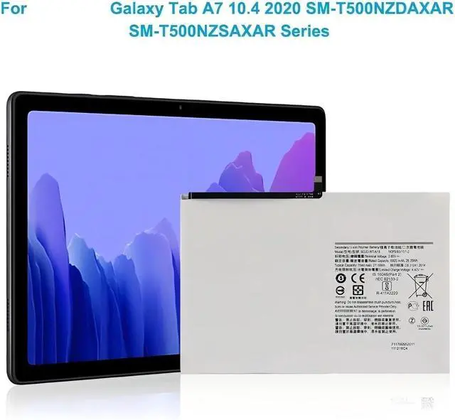 Alt view image 7 of 7 - SCUD-WT-N19 Tablet Battery,Compatible for Samsung Galaxy Tab A7 10.4 2020 10.4" SM-T500 SM-T505 SM-T500N SM-T505N SM-T503 SM-T507