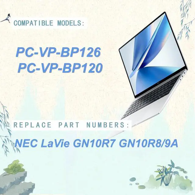Alt view image 3 of 7 - PC-VP-BP126 Laptop Battery compatiable with for NEC LaVie GN10R7 GN10R8/9A Series Compatible Part Number PC-VP-BP120 PC-VP-BP126 33Wh-11.52V