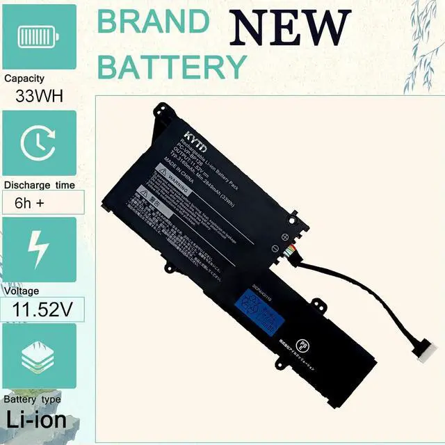 Alt view image 6 of 7 - PC-VP-BP126 Laptop Battery compatiable with for NEC LaVie GN10R7 GN10R8/9A Series Compatible Part Number PC-VP-BP120 PC-VP-BP126 33Wh-11.52V