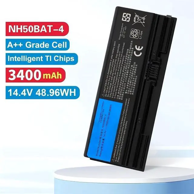 Alt view image 2 of 6 - NH50BAT-4 Battery,Compatible for Clevo,NH70RAQ NH55EDQ NH50RA NH55RCQ NH58RDQ NH70RHQ NH58RCQ for machenike T58 for Sager NP6875
