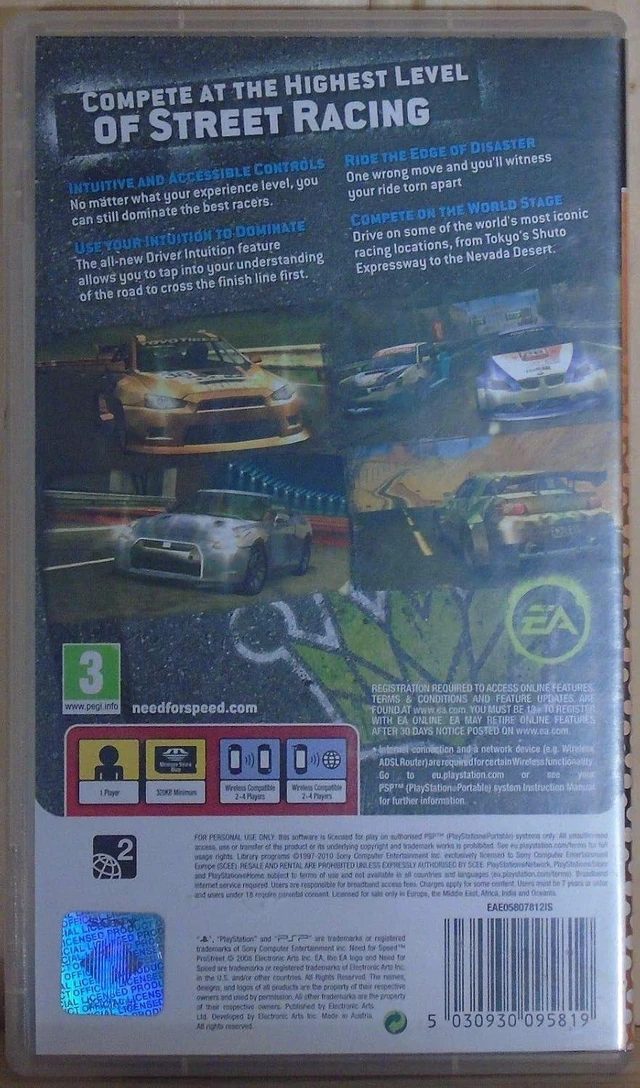 Alt view image 2 of 4 - Need for Speed: Pro Street - Essentials Edition (Sony PSP)