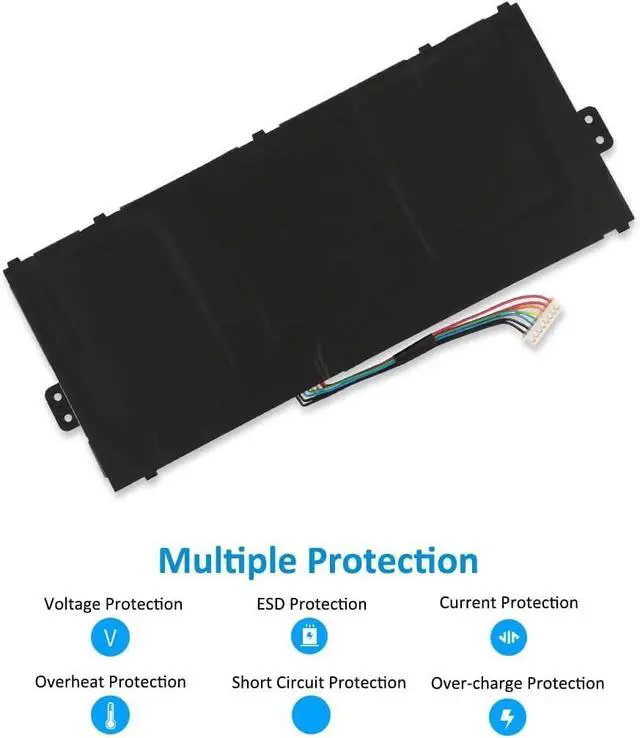 Alt view image 3 of 7 - AP19A8K Laptop Battery for Acer Chromebook Spin 11 CP311-1H CP311-2H CP311-1HN CP311-2HN CP311-1H-C1FS CP311-2H-C679 CP311-2H-C7QD CP311-2H-C3KA Spin 511 R752T R752TN-C07T R752T-C3M5 40.22Wh