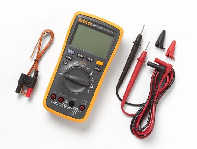 Alt view image 2 of 6 - Fluke 17B+ Digital Multimeter, for Electrical Applications, Measures AC/DC Voltage 1000V, Current Measurements to 10A, Resistance, Continuity, Diode, Capacitance, Frequency, and Temperature Testing