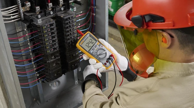 Alt view image 5 of 6 - Fluke 17B+ Digital Multimeter, for Electrical Applications, Measures AC/DC Voltage 1000V, Current Measurements to 10A, Resistance, Continuity, Diode, Capacitance, Frequency, and Temperature Testing